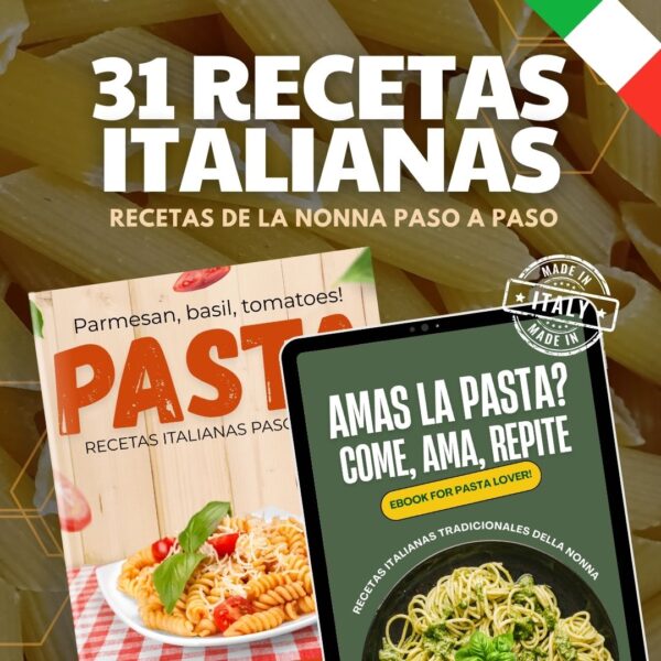 Recetas Italianas de la Nonna – 31 Recetas Tradicionales Paso a Paso 🍝🍷🍰